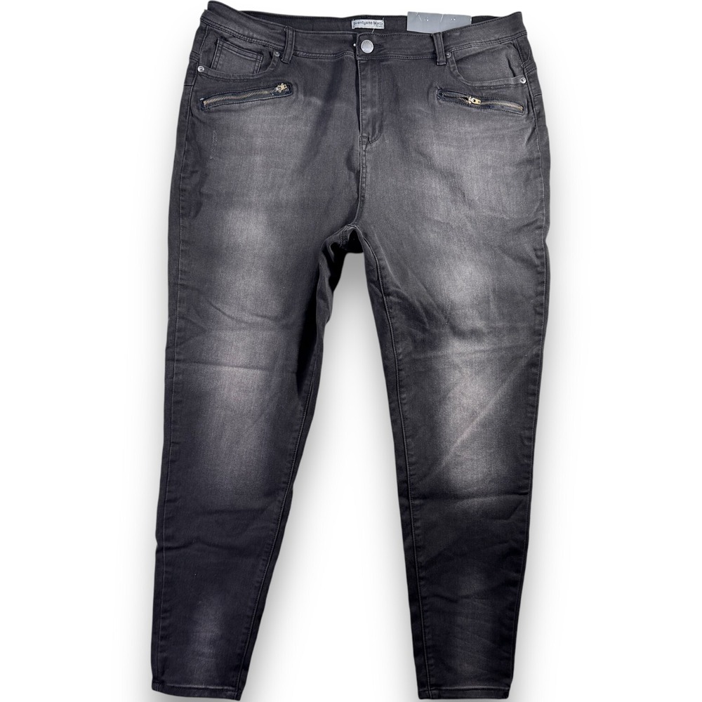 Twentyone Black Rue21 High Waisted Jegging Flex Women 20R Black Denim Jeans